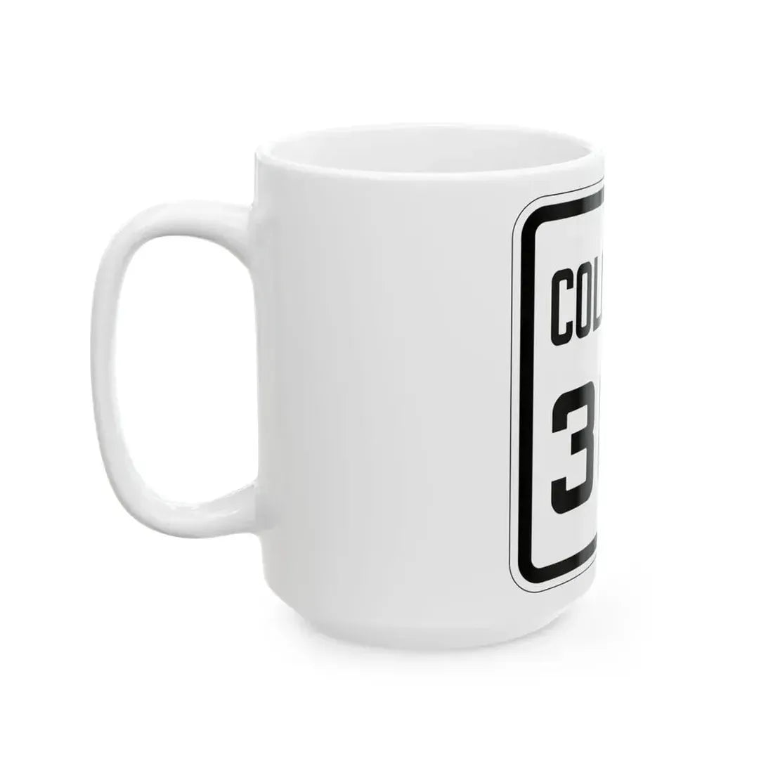 Colorado 387 1926 (Colorado) (Road Sign) White Coffee Mug - Go Mug Yourself