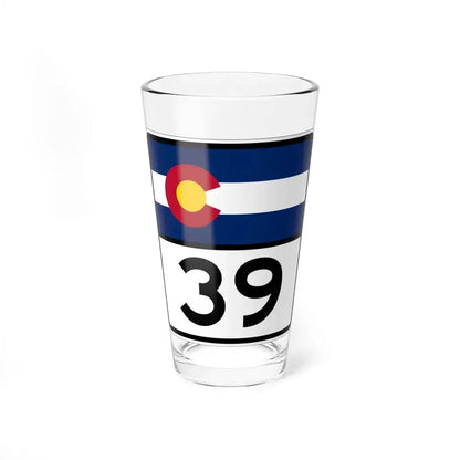 Colorado 39 (Colorado) (Road Sign) Pint Glass 16oz 16oz - Go Mug Yourself