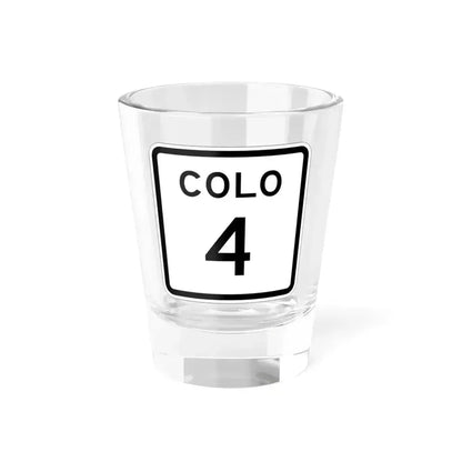 Colorado 4 1952 (Colorado) (Road Sign) Shot Glass 1.5oz 1.5oz - Go Mug Yourself