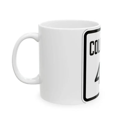 Colorado 40 1946 (Colorado) (Road Sign) White Coffee Mug - Go Mug Yourself