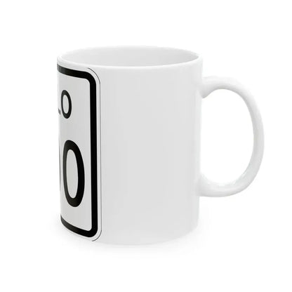 Colorado 400 1952 (Colorado) (Road Sign) White Coffee Mug - Go Mug Yourself