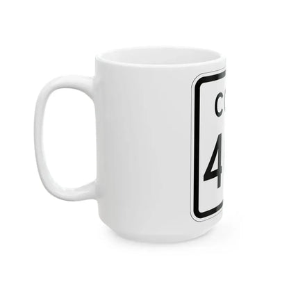Colorado 403 1952 (Colorado) (Road Sign) White Coffee Mug - Go Mug Yourself