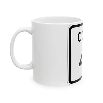Colorado 41 1952 (Colorado) (Road Sign) White Coffee Mug - Go Mug Yourself