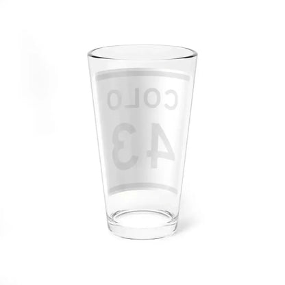 Colorado 43 1952 (Colorado) (Road Sign) Pint Glss 16oz - Go Mug Yourself