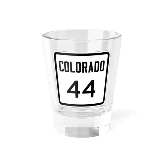 Colorado 44 1946 (Colorado) (Road Sign) Shot Glass 1.5oz 1.5oz - Go Mug Yourself