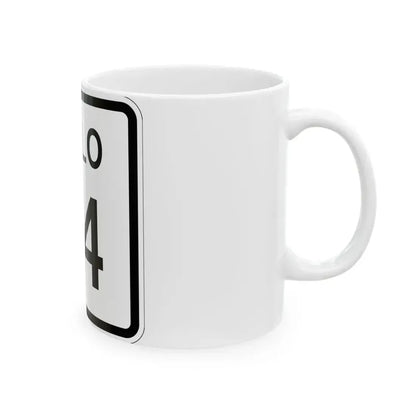 Colorado 44 1952 (Colorado) (Road Sign) White Coffee Mug - Go Mug Yourself