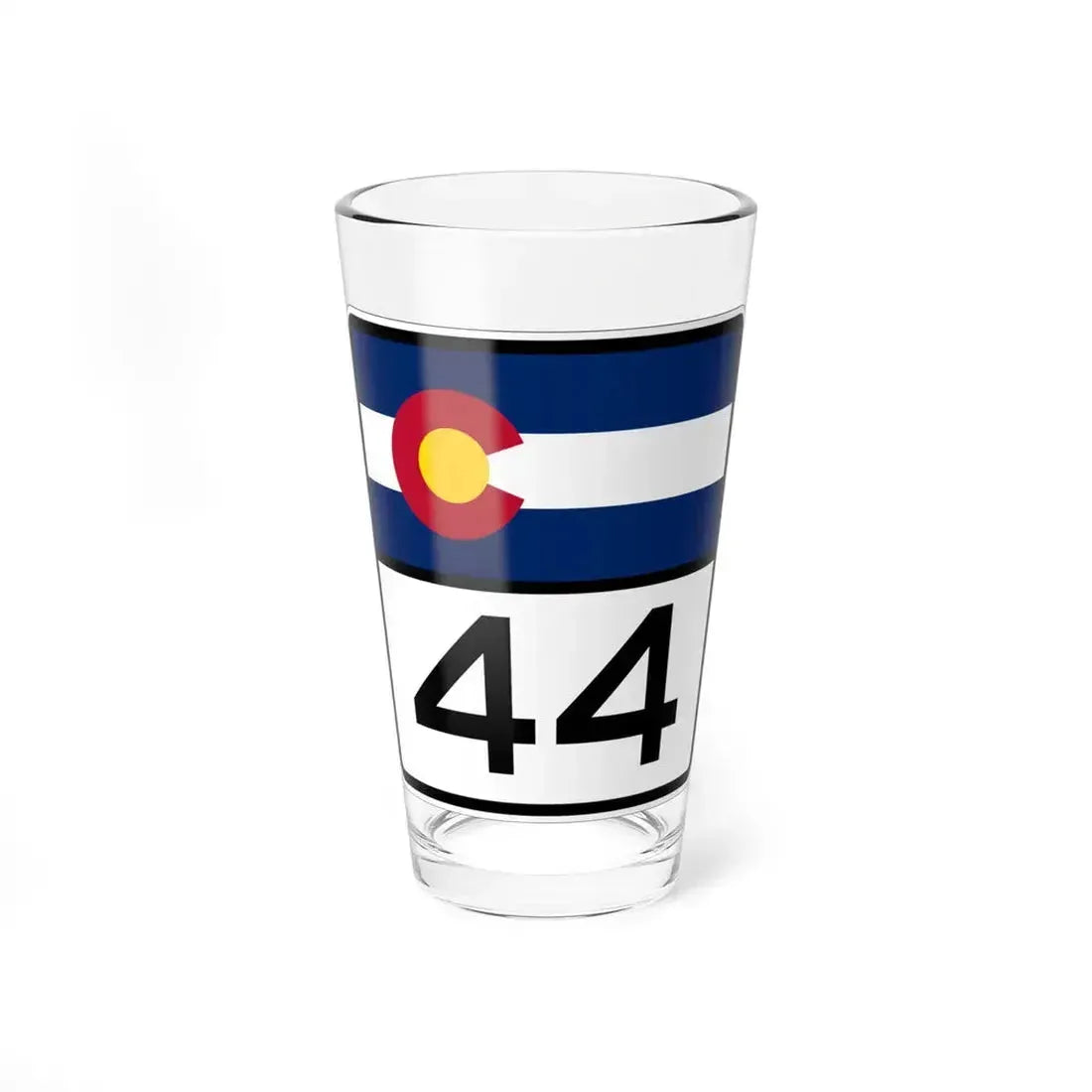 Colorado 44 (Colorado) (Road Sign) Pint Glass 16oz 16oz - Go Mug Yourself