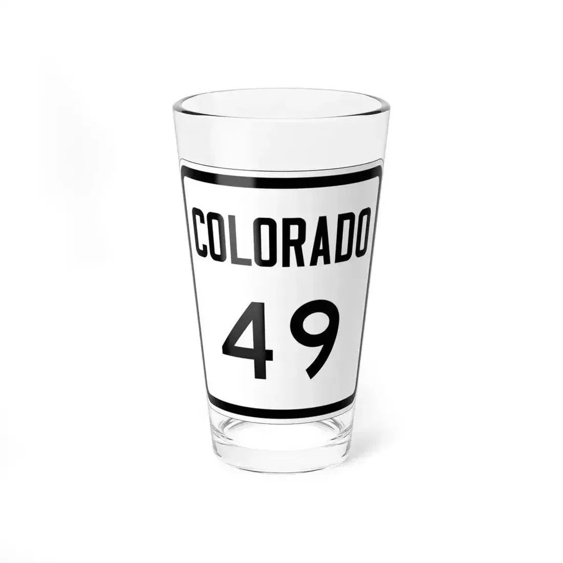 Colorado 49 1946 (Colorado) (Road Sign) Pint Glass 16oz 16oz - Go Mug Yourself