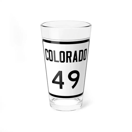 Colorado 49 1946 (Colorado) (Road Sign) Pint Glass 16oz 16oz - Go Mug Yourself