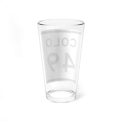 Colorado 49 1952 (Colorado) (Road Sign) Pint Glass 16oz - Go Mug Yourself