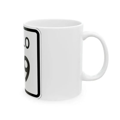 Colorado 49 1952 (Colorado) (Road Sign) White Coffee Mug - Go Mug Yourself