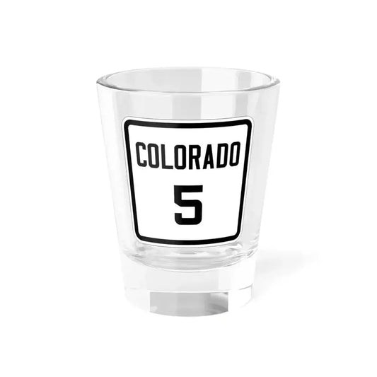 Colorado 5 1926 (Colorado) (Road Sign) Shot Glass 1.5oz 1.5oz - Go Mug Yourself