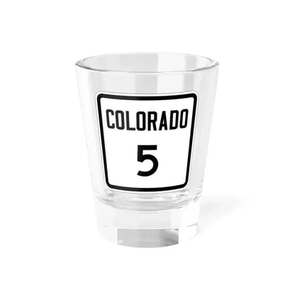 Colorado 5 1946 (Colorado) (Road Sign) Shot Glass 1.5oz 1.5oz - Go Mug Yourself