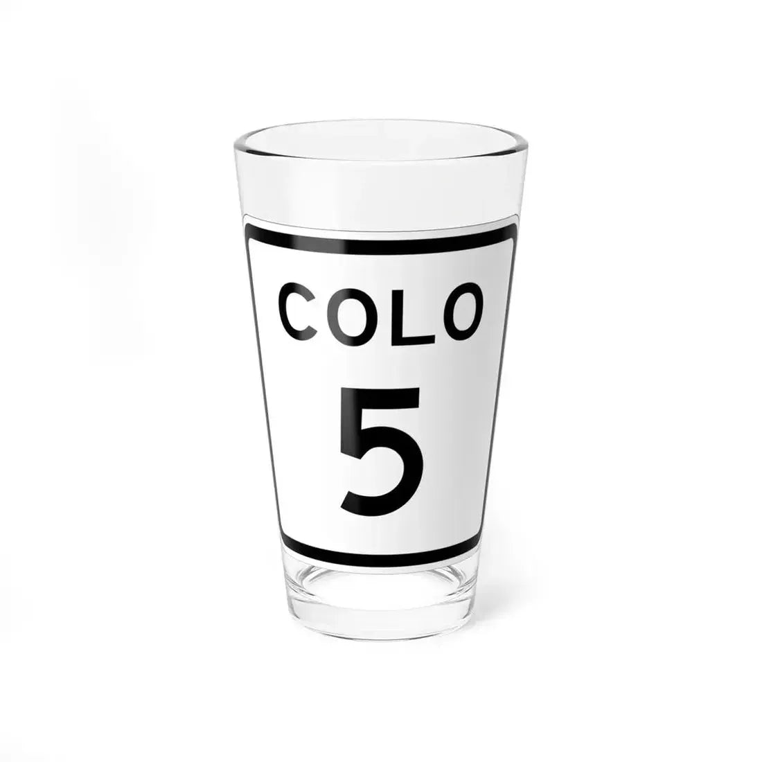 Colorado 5 1952 (Colorado) (Road Sign) Pint Glass 16oz 16oz - Go Mug Yourself