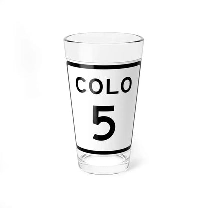 Colorado 5 1952 (Colorado) (Road Sign) Pint Glass 16oz 16oz - Go Mug Yourself