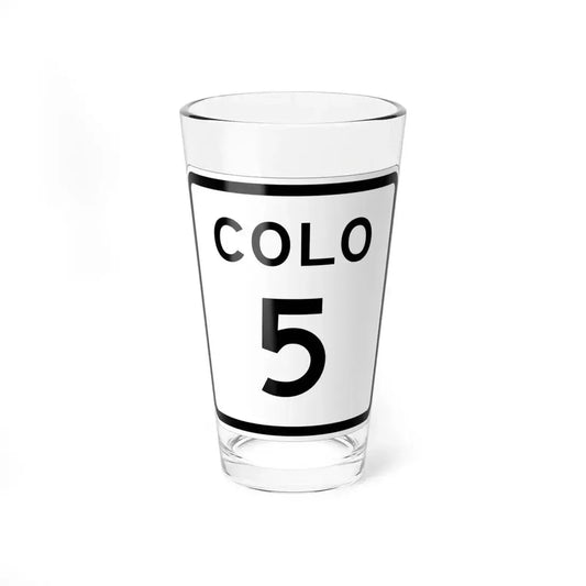 Colorado 5 1952 (Colorado) (Road Sign) Pint Glass 16oz 16oz - Go Mug Yourself
