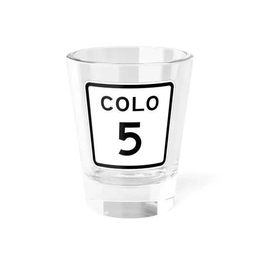 Colorado 5 1952 (Colorado) (Road Sign) Shot Glass 1.5oz 1.5oz - Go Mug Yourself
