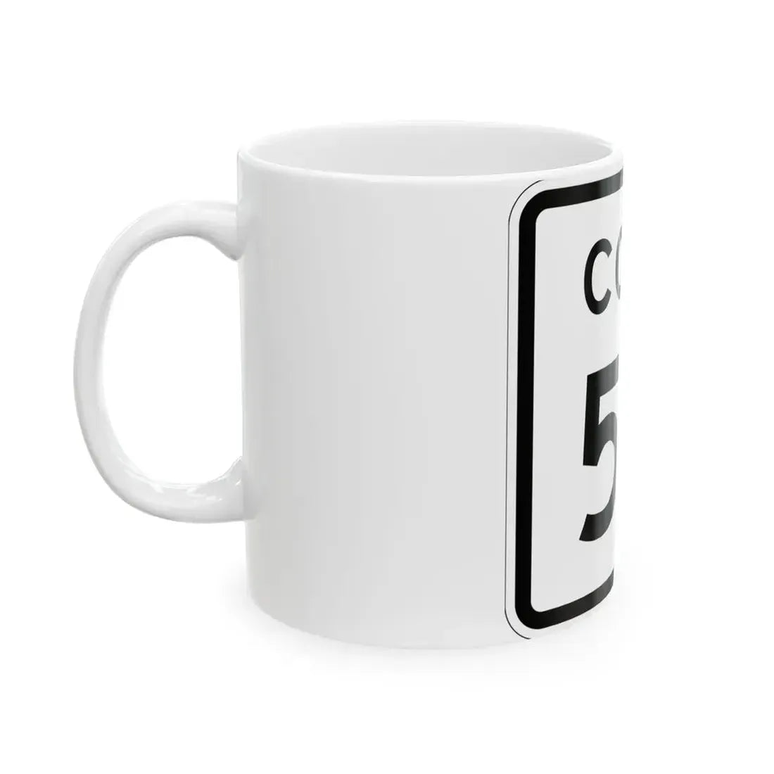 Colorado 50 1952 (Colorado) (Road Sign) White Coffee Mug - Go Mug Yourself