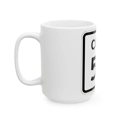 Colorado 50 1952 (Colorado) (Road Sign) White Coffee Mug - Go Mug Yourself