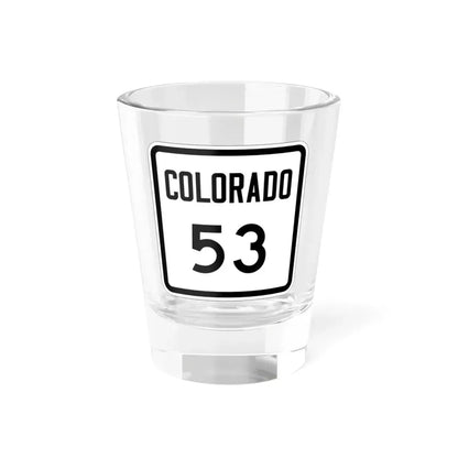 Colorado 53 1946 (Colorado) (Road Sign) Shot Glass 1.5oz 1.5oz - Go Mug Yourself