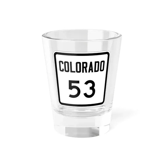 Colorado 53 1946 (Colorado) (Road Sign) Shot Glass 1.5oz 1.5oz - Go Mug Yourself