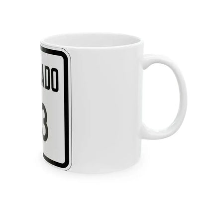Colorado 53 1946 (Colorado) (Road Sign) White Coffee Mug - Go Mug Yourself