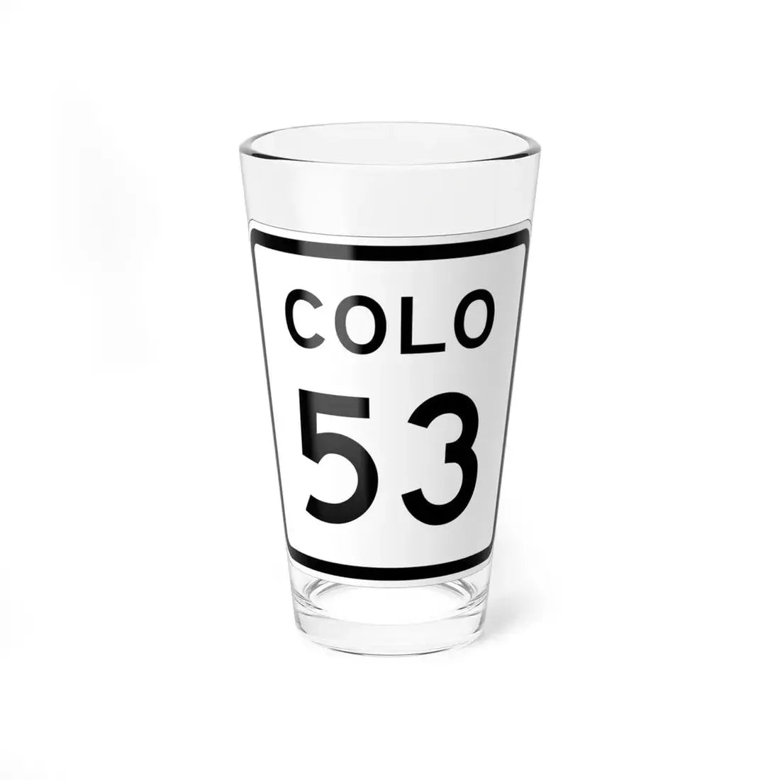Colorado 53 1952 (Colorado) (Road Sign) Pint Glss 16oz 16oz - Go Mug Yourself