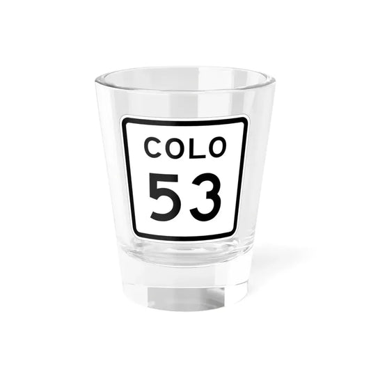 Colorado 53 1952 (Colorado) (Road Sign) Shot Glass 1.5oz 1.5oz - Go Mug Yourself