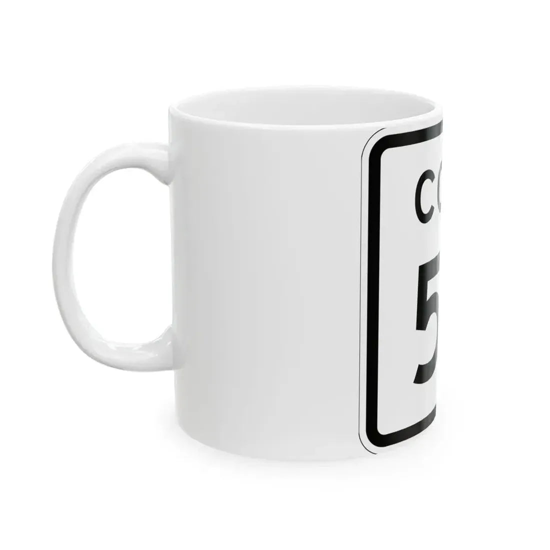 Colorado 53 1952 (Colorado) (Road Sign) White Coffee Mug - Go Mug Yourself