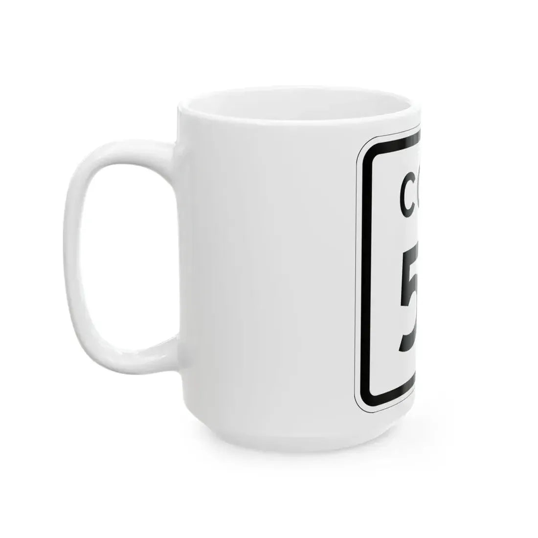 Colorado 53 1952 (Colorado) (Road Sign) White Coffee Mug - Go Mug Yourself