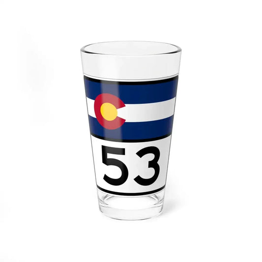 Colorado 53 (Colorado) (Road Sign) Pint Glss 16oz 16oz - Go Mug Yourself