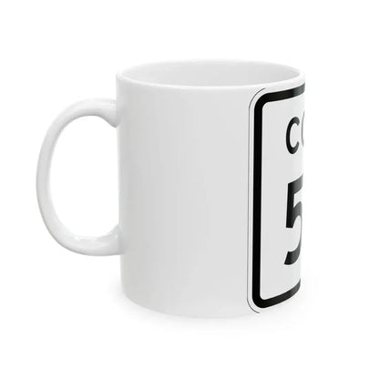 Colorado 54 1952 (Colorado) (Road Sign) White Coffee Mug - Go Mug Yourself