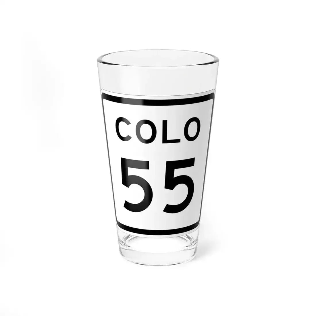 Colorado 55 1952 (Colorado) (Road Sign) Pint Glass 16oz 16oz - Go Mug Yourself