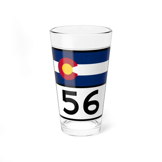 Colorado 56 (Colorado) (Road Sign) Pint Glss 16oz 16oz - Go Mug Yourself