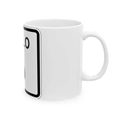 Colorado 6 1952 (Colorado) (Road Sign) White Coffee Mug - Go Mug Yourself