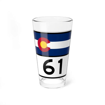 Colorado 61 (Colorado) (Road Sign) Pint Glss 16oz 16oz - Go Mug Yourself