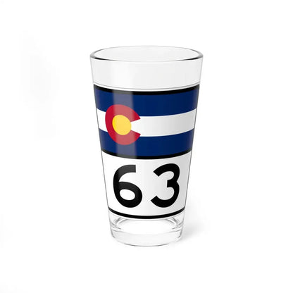 Colorado 63 (Colorado) (Road Sign) Pint Glss 16oz 16oz - Go Mug Yourself