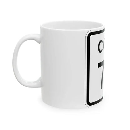 Colorado 70 1952 (Colorado) (Road Sign) White Coffee Mug - Go Mug Yourself