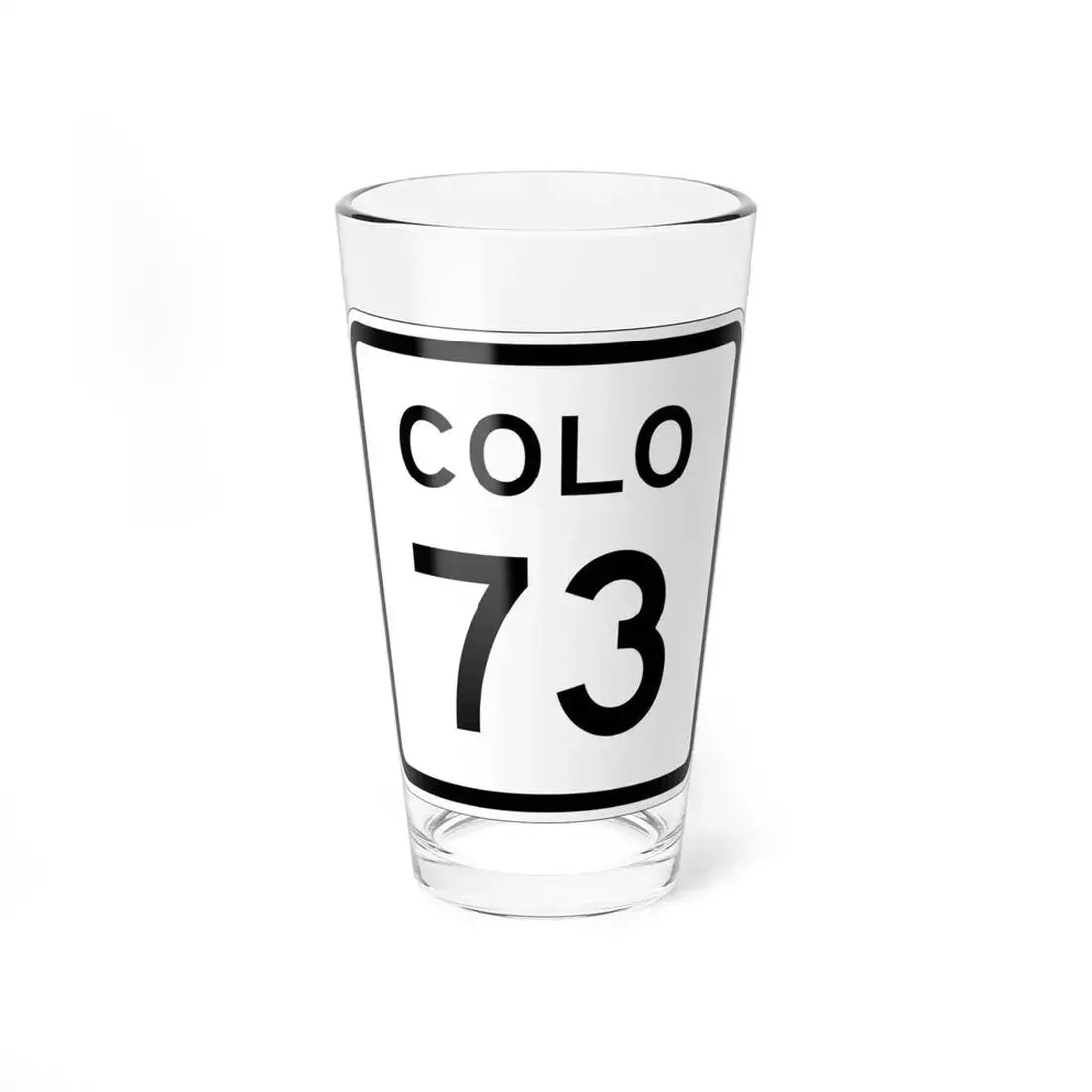 Colorado 73 1952 (Colorado) (Road Sign) Pint Glass 16oz 16oz - Go Mug Yourself