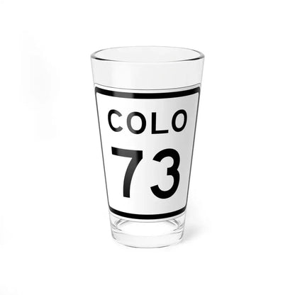Colorado 73 1952 (Colorado) (Road Sign) Pint Glss 16oz 16oz - Go Mug Yourself