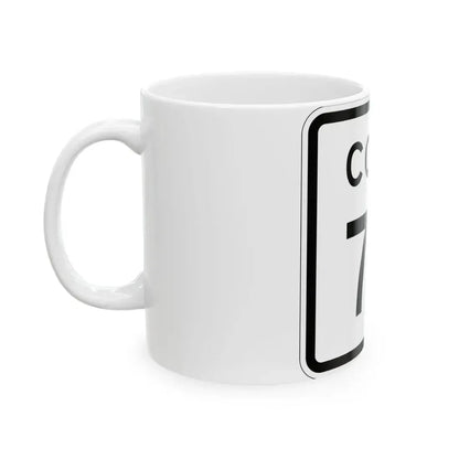 Colorado 73 1952 (Colorado) (Road Sign) White Coffee Mug - Go Mug Yourself