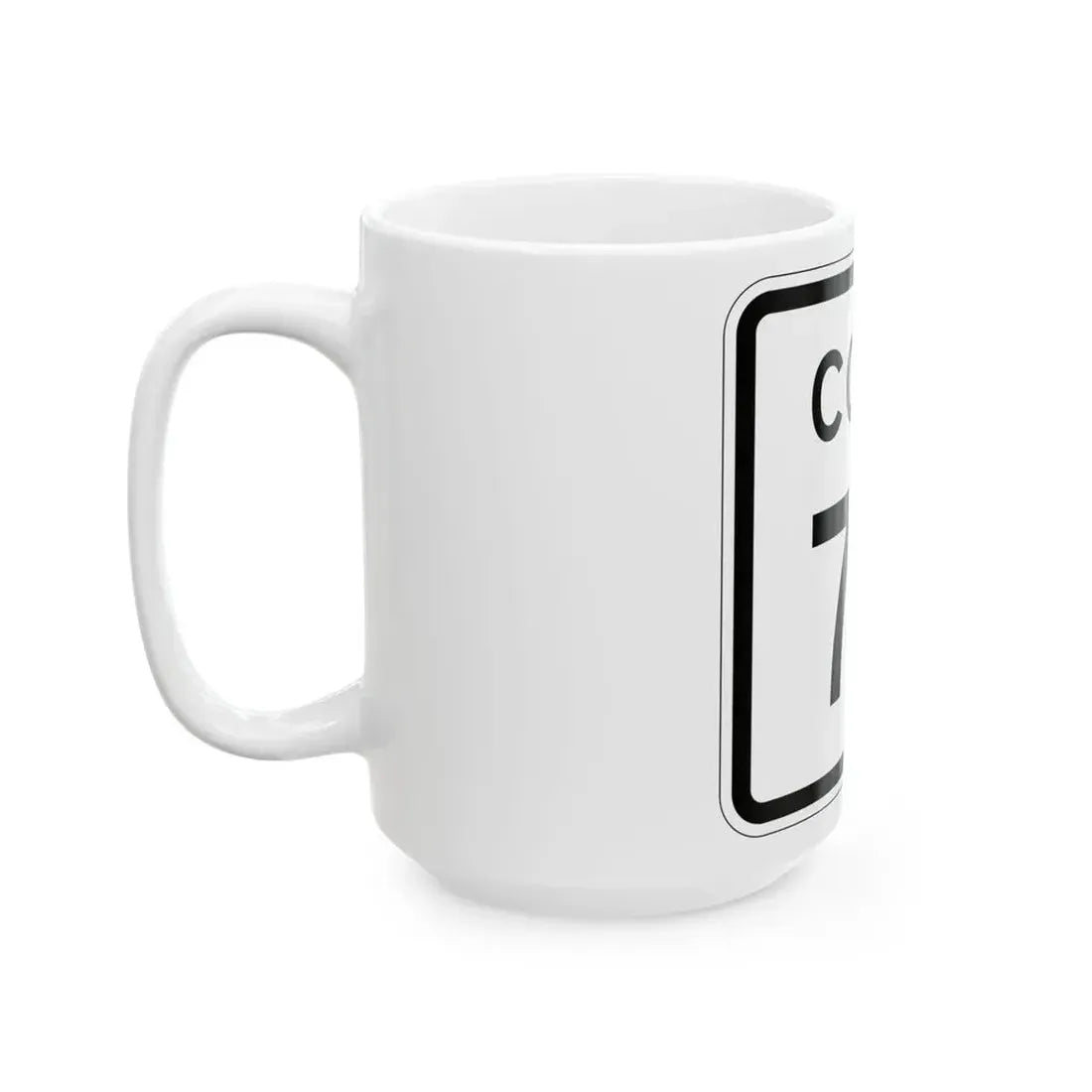 Colorado 73 1952 (Colorado) (Road Sign) White Coffee Mug - Go Mug Yourself