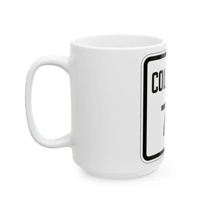 Colorado 77 1946 (Colorado) (Road Sign) White Coffee Mug - Go Mug Yourself