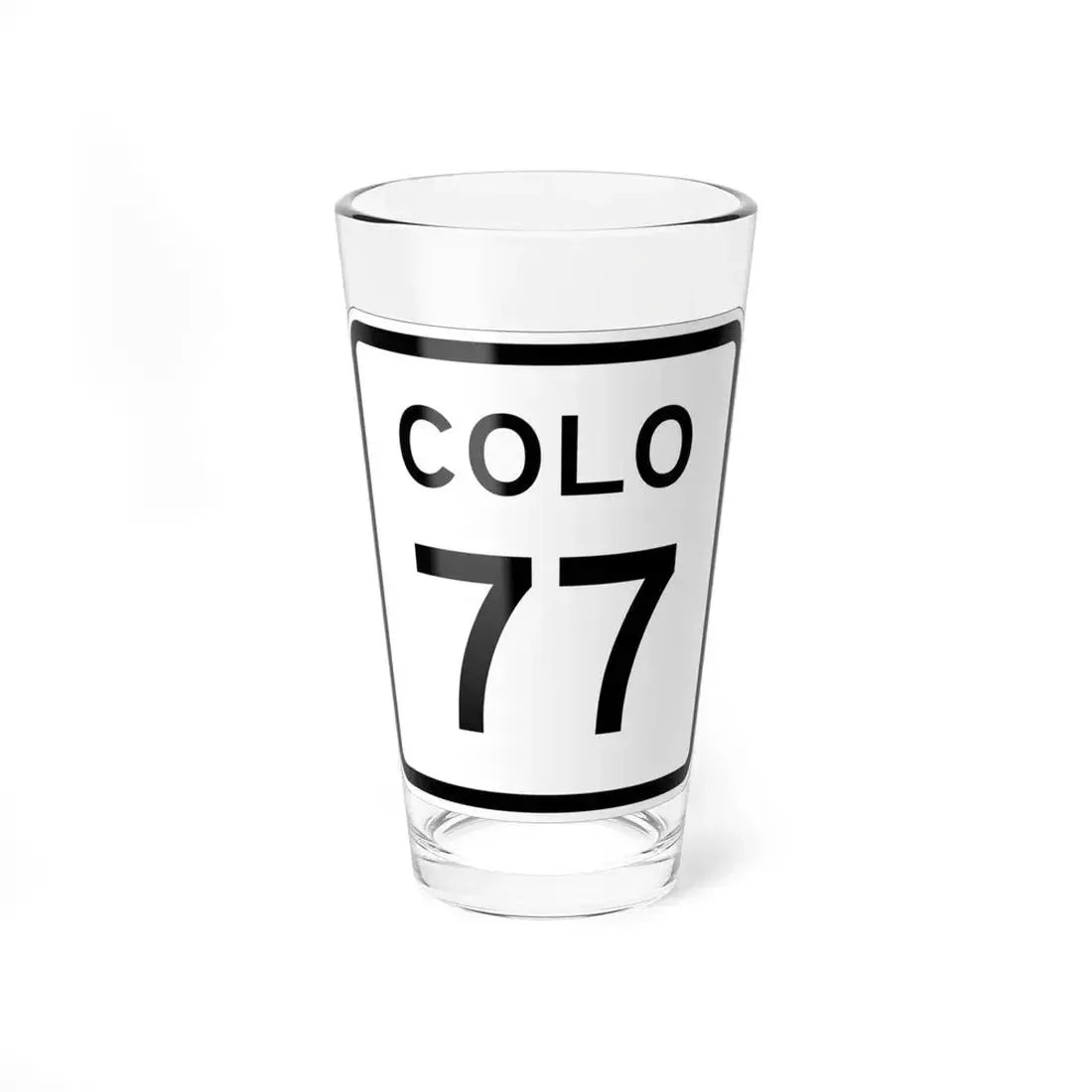 Colorado 77 1952 (Colorado) (Road Sign) Pint Glass 16oz 16oz - Go Mug Yourself