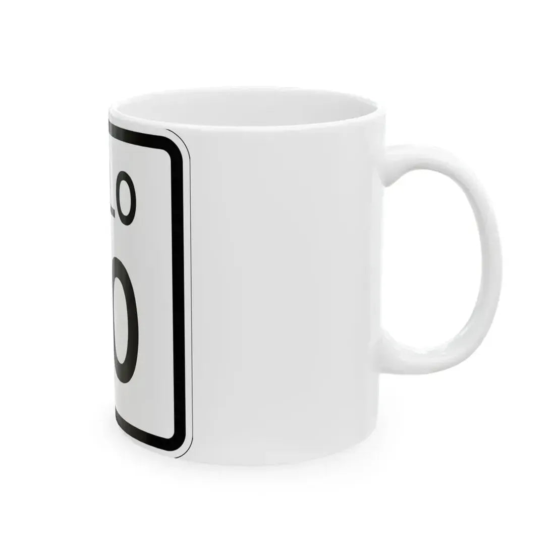 Colorado 80 1952 (Colorado) (Road Sign) White Coffee Mug - Go Mug Yourself