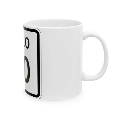 Colorado 80 1952 (Colorado) (Road Sign) White Coffee Mug - Go Mug Yourself