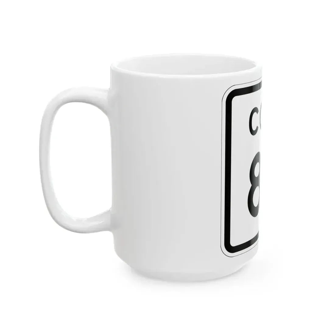 Colorado 80 1952 (Colorado) (Road Sign) White Coffee Mug - Go Mug Yourself