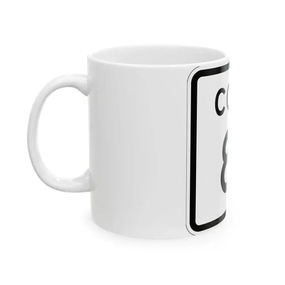 Colorado 81 1952 (Colorado) (Road Sign) White Coffee Mug - Go Mug Yourself