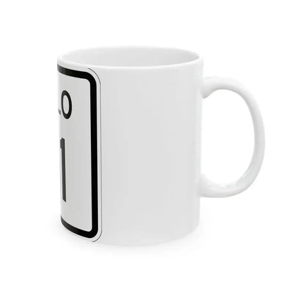 Colorado 81 1952 (Colorado) (Road Sign) White Coffee Mug - Go Mug Yourself
