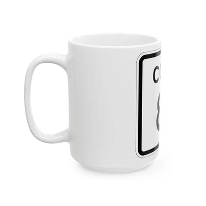 Colorado 81 1952 (Colorado) (Road Sign) White Coffee Mug - Go Mug Yourself